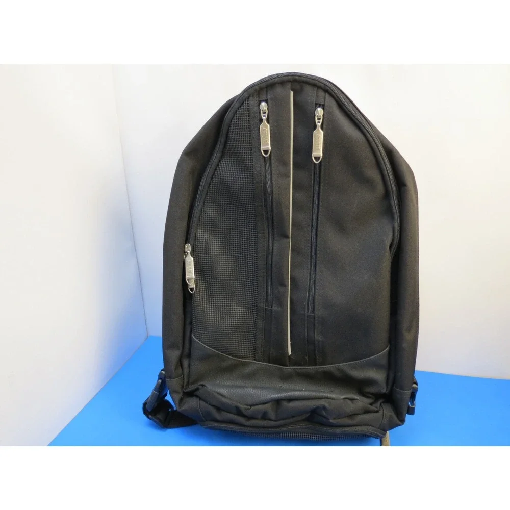 Prince Black Tennis Backpack Dual Zipper Sports Bag